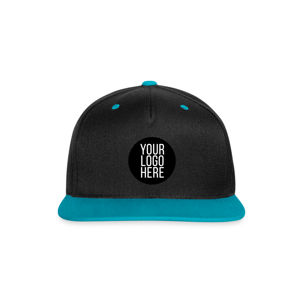 Contrast Snapback Cap - black/teal