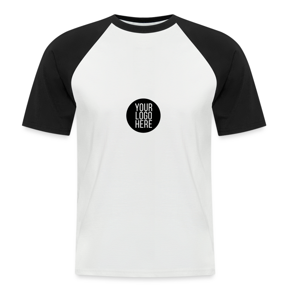 Men’s Baseball T-Shirt - white/black