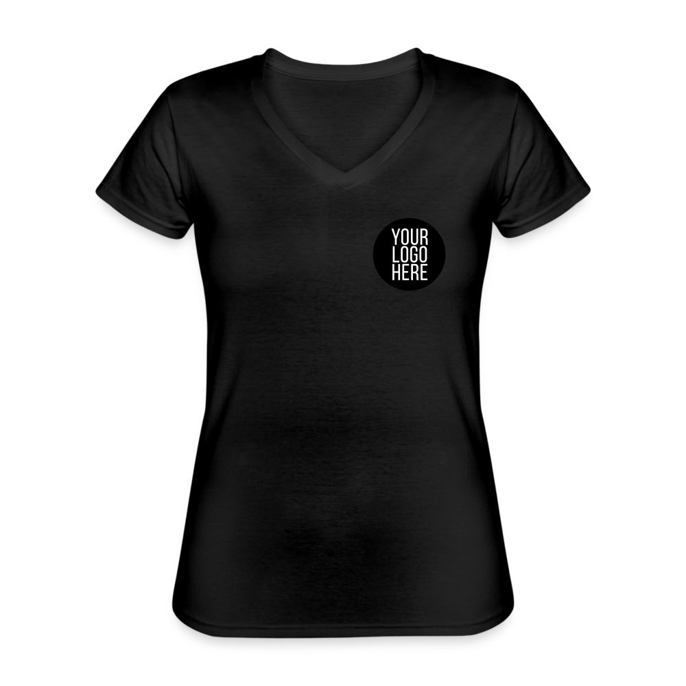 Classic Women’s V-Neck T-Shirt Gildan - black