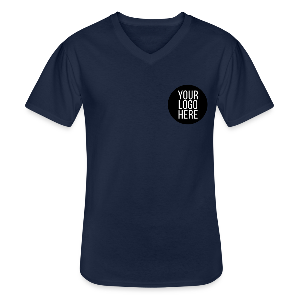 Men's V-Neck T-Shirt Gildan - navy