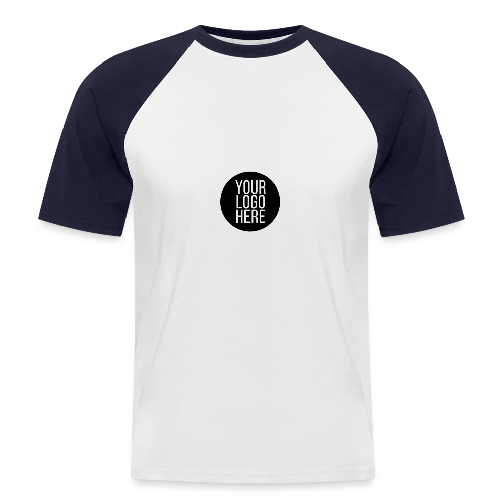 Men’s Baseball T-Shirt - white/navy