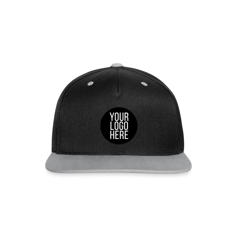 Contrast Snapback Cap - black/grey