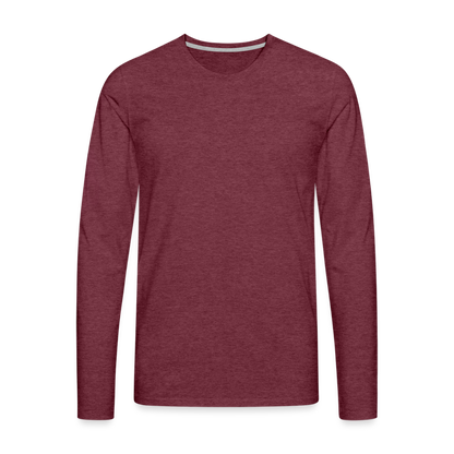 The Premium Men's Longsleeve Shirt - heather burgundy