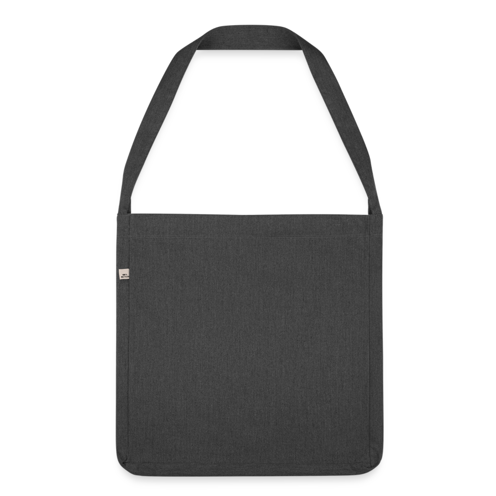 Shoulder Bag made from recycled material - heather black